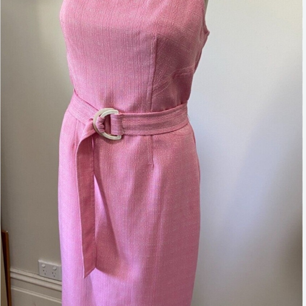 NWT - Veronika Maine Pink Tweed Cocktail Dress